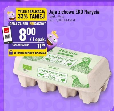Jaja z chowu EKO Marysia promocja w POLOmarket