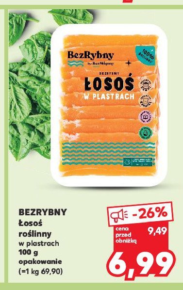 Łosoś w plastrach Bezrybny promocja w Kaufland