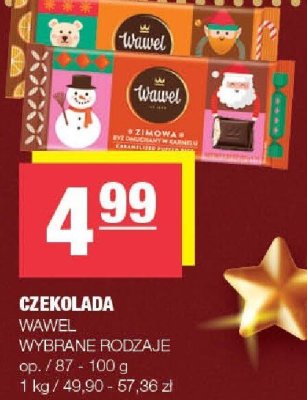Czekolada Wawel wybrane rodzaje promocja w SPAR