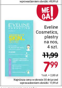 Plastry na nos oczyszczające Eveline perfect skin acne promocja