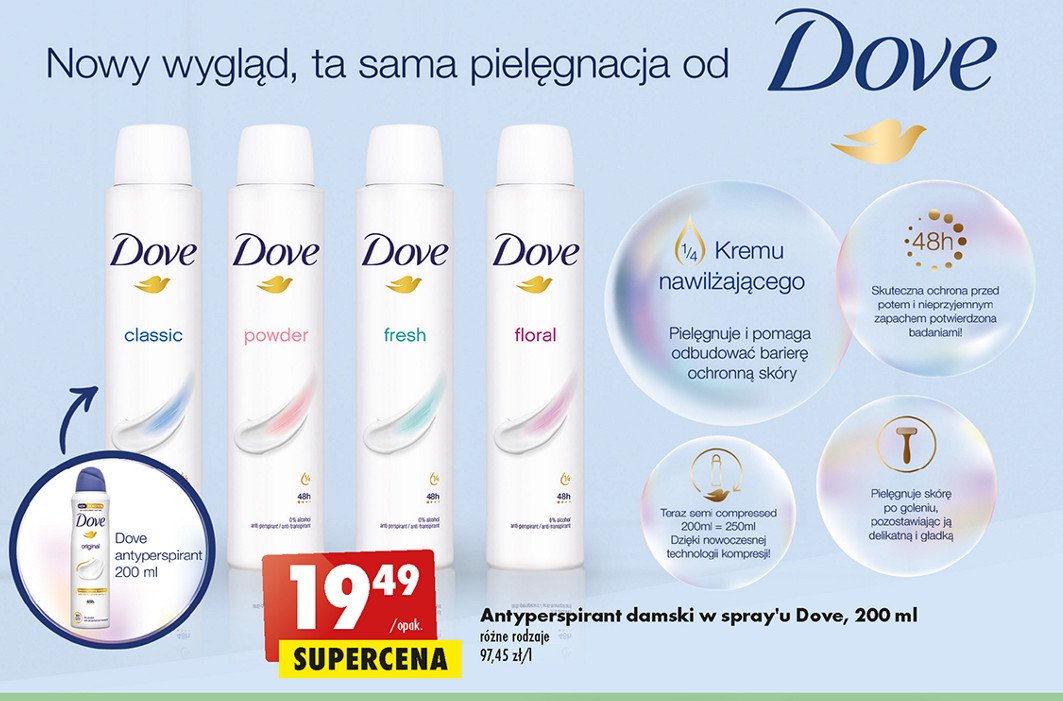 Dezodorant DOVE FRESH promocja