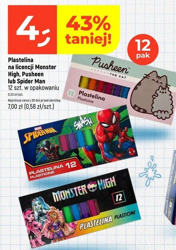 Plastelina spider-man promocja