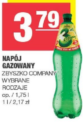 Napój gazowany Zbyszko Company wybrane rodzaje promocja w SPAR