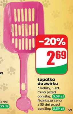 Łopatka do żwirku 3 kolory, 1 szt. promocja w Dino