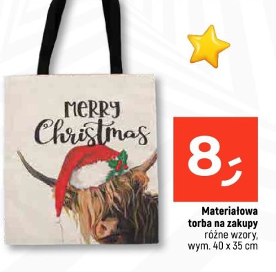 Materiałowa torba na zakupy różne wzory promocja w Dealz
