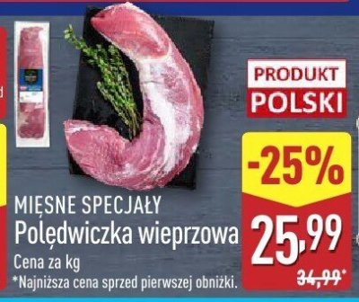 Polędwiczka wieprzowa promocja w Aldi
