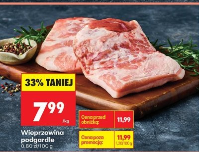 Wieprzowina podgardle promocja w Biedronka