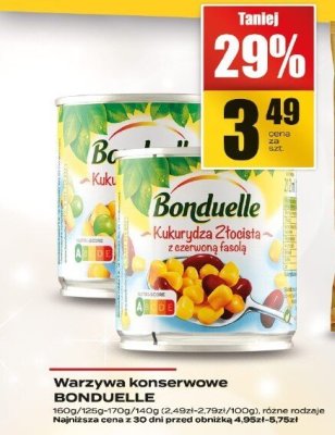 Warzywa konserwowe BONDUELLE promocja w Supeco