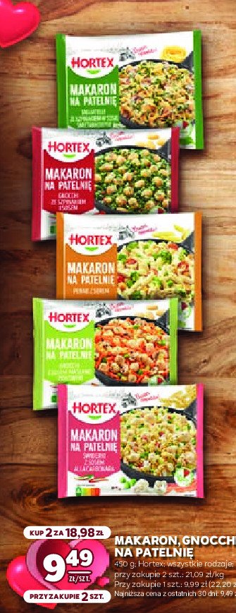 Makaron na patelnię spaghetti z sosem alla carbonara Hortex promocja