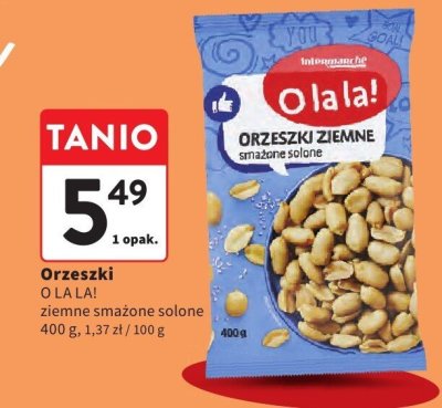 Orzeszki O la la! ziemne smażone solone promocja w Intermarche