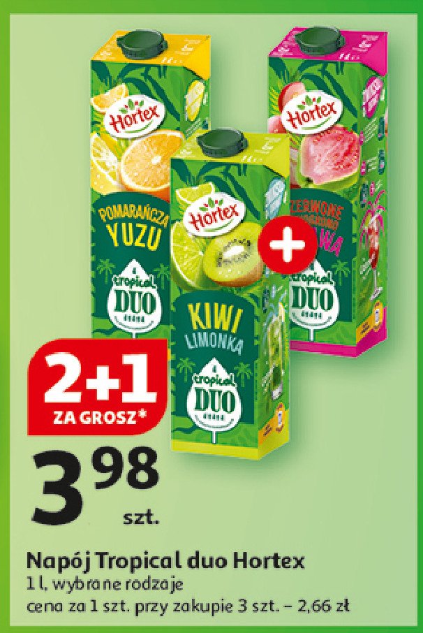 Napój pomarańcza-yuzu Hortex tropical duo promocja