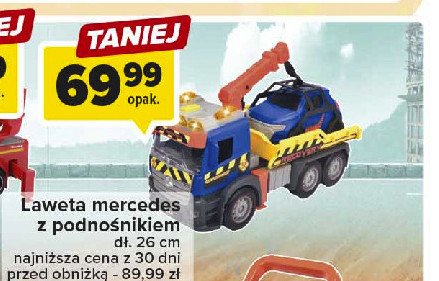 Pojazd laweta mercedes z podno艣nikiem Simba promocja