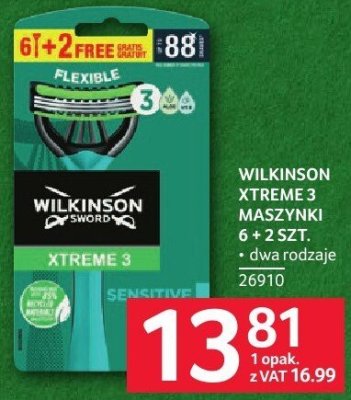 Maszynki Wilkinson Xtreme 3 6 + 2 szt. promocja w Selgros