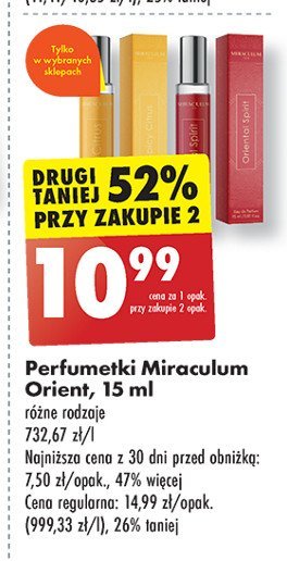 Woda perfumowana złota Miraculum promocja w Biedronka