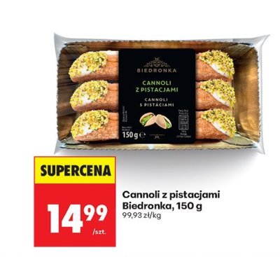 Cannoli z pistacjami Biedronka, 150 g promocja w Biedronka
