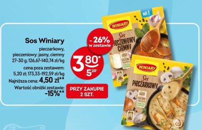 Sos Winiary pieczeniowy ciemny promocja w Żabka