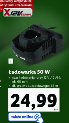 Ładowarka 50 w Parkside promocja