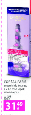 Kuracja w ampułkach 7-dniowa L'oreal revitalift filler [kwas hialuronowy] promocja