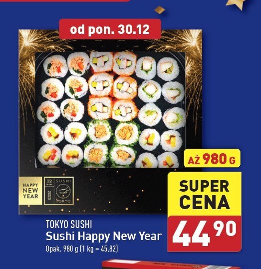 Zestaw happy new year Tokyo sushi promocja w Aldi