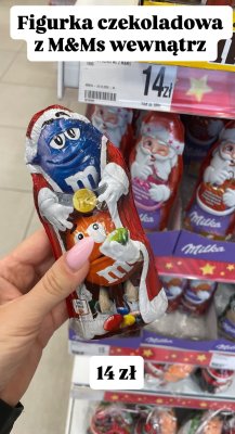 Figurka czekoladowa z M&Ms  promocja w Dealz