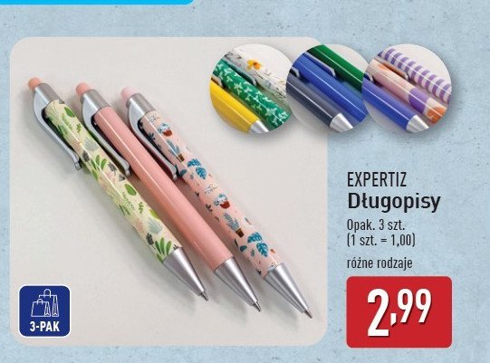 Długopisy Expertiz promocja w Aldi