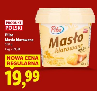 Masło klarowane Pilos promocja w Lidl