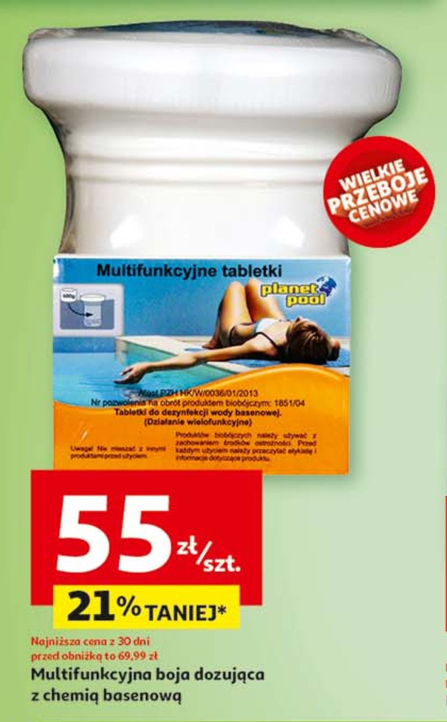 Boja dozująca z chemią basenową promocja w Auchan