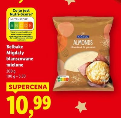 Migdały blanszowane mielone  promocja w Lidl