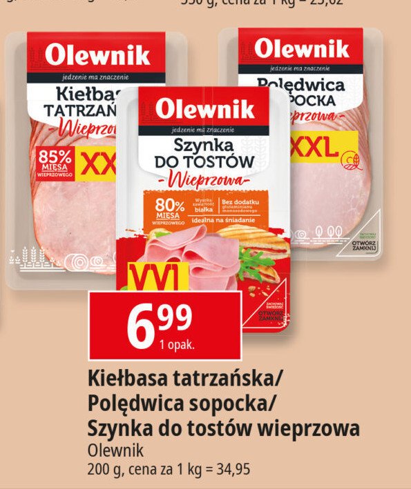 Kiełbasa tatrzańska Olewnik promocja