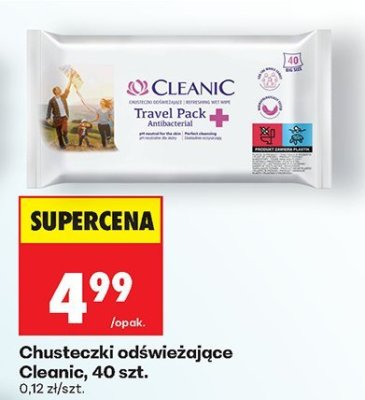 Chusteczki odświeżające, 40 szt. promocja w Biedronka