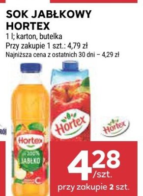 Sok jabłkowy Hortex promocja w Stokrotka