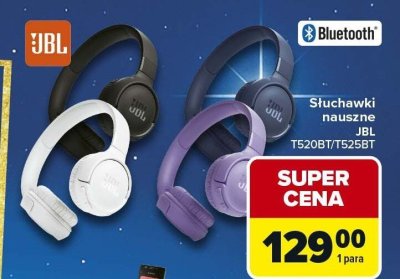 Słuchawki nauszne JBL T520BT/T525BT promocja w Carrefour