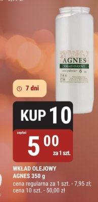WKŁAD OLEJOWY AGNES 350 g promocja w bi1
