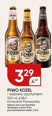 Piwo Kozel promocja w Chata Polska
