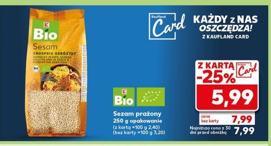 Sezam prażony K-classic bio promocja