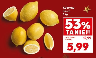 Cytryny luzem promocja w Kaufland