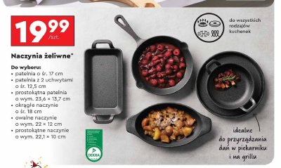 Naczynie prostokątne żeliwne 22.1 x 10 cm Smukee promocja