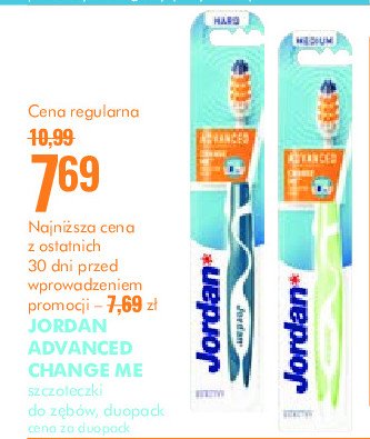 Szczoteczka do zębów advanced medium Jordan change promocja