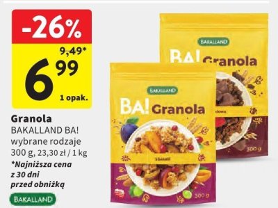 Granola promocja w Intermarche