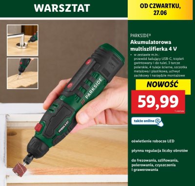 Multiszlifierka Parkside promocja