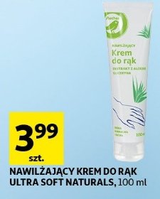 Nawilżający krem do rąk aloes i gliceryna Auchan na co dzień (logo zielone) promocja