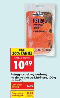 Pstrąg łososiowy wędzony na zimno plastry promocja w Biedronka