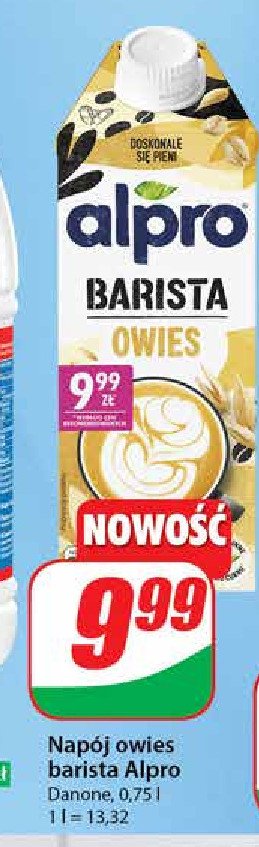 Napój owies barista Alpro promocja