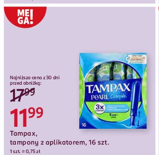 Tampony super Tampax compak promocja w Rossmann