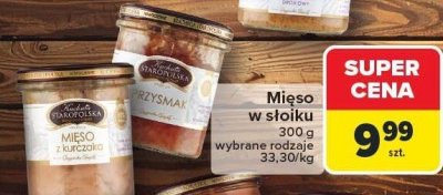 Mięso w słoiku 300 g, wybrane rodzaje Kuchnia Staropolska promocja w Carrefour