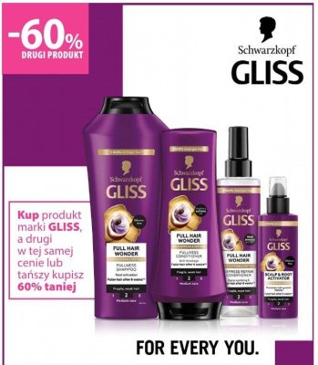 Kosmetyki do włosów Schwarzkopf Gliss Full Hair Wonder promocja w Hebe
