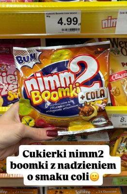 Cukierki Boomki Cola promocja w Dino