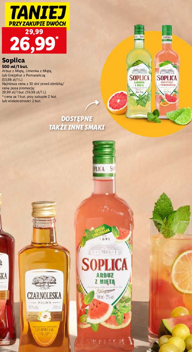 Likier 25% Soplica limonka z miętą promocja