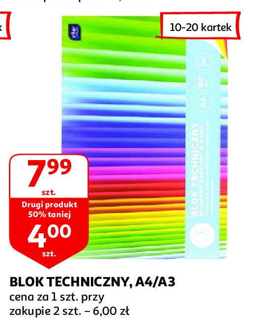 Blok techniczny a3 bia艂y Interdruk promocja