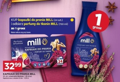 Kapsułki do prania Mill promocja w Stokrotka